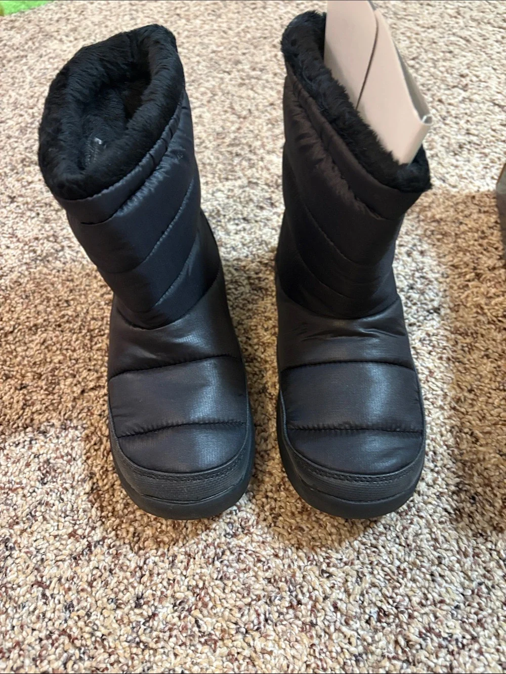 tek gear Black Women's Quilted Puffer Winter Boot